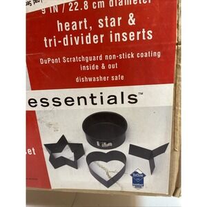Cook's Essentials Deluxe Springform 4 Piece Set Bakeware Teflon New